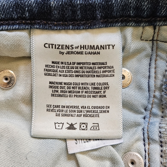 Citizens Of Humanity Distressed Skinny Jeans - Raw Hem Denim - Picture 5 of 9